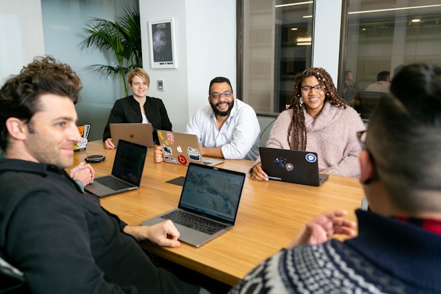 modern tech office collaboration