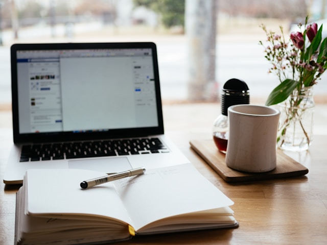 adult online learning laptop notebook
