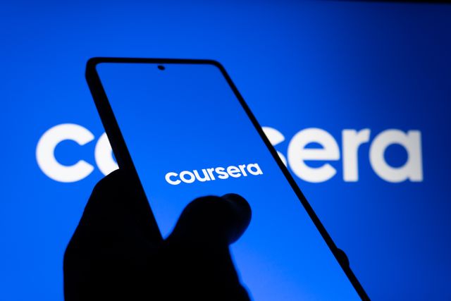 online learning platform interface